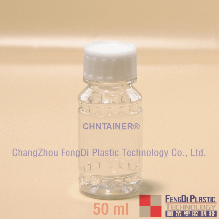 Bouteilles de diagnostic de 50 ml de PETG avec fermeture