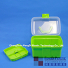 Boîte de rangement domestique en forme de rectangle en plastique