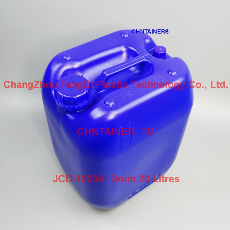 Jerrican plastique empilable 20 litres avec 2 becs