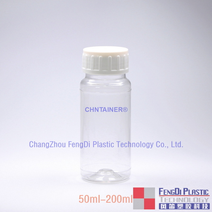 Bouteilles de diagnostic de 50 ml de PETG avec fermeture